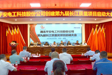 湖北平安電工科技股份公司召開第九屆長江質(zhì)量獎項目申報啟動會